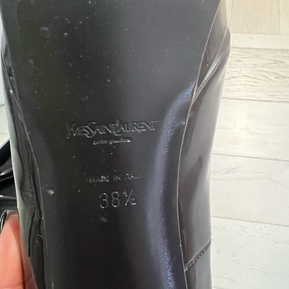 YSL tribute eggplant color 38 1/2 with box I paid $798 - Picture 7 of 8